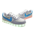 Youth fashion USB Charging casual rubber led light sole sneaker shoes